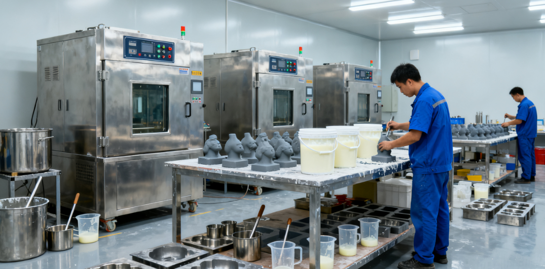 拓维硅胶复模车间 拓维硅胶复模车间